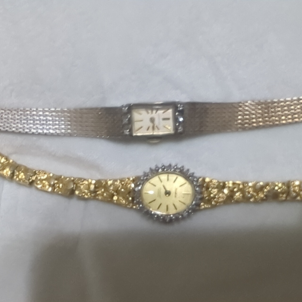 Old watches with genuine diamonds